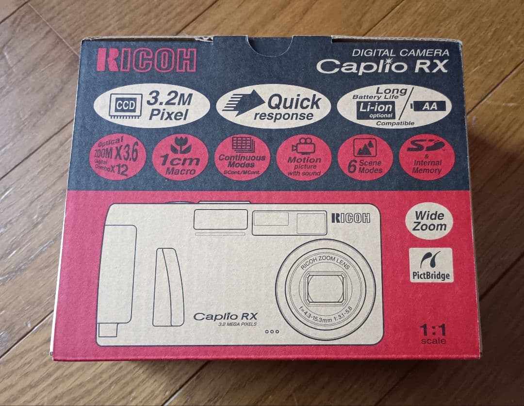 RICOH Caplio RX デジタルカメラ 箱あり バッテリーチャージャー付