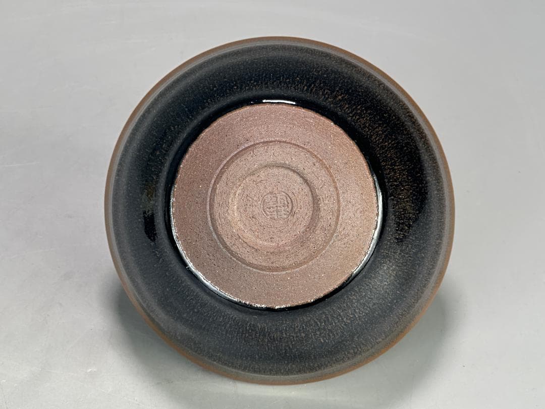UM19-2 中国美術　建窯　天目茶碗　在銘　作家品　茶碗　茶器
