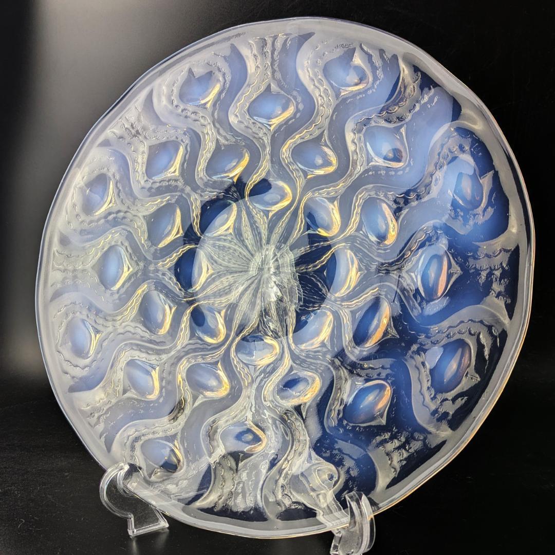 ルネ・ラリック 1935年 Bulbes オパルセント大皿 R.LALIQUE