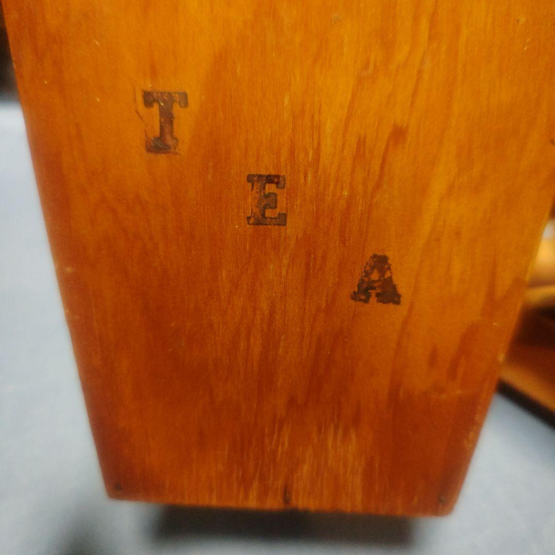 アンティーク　キャニスター　tea