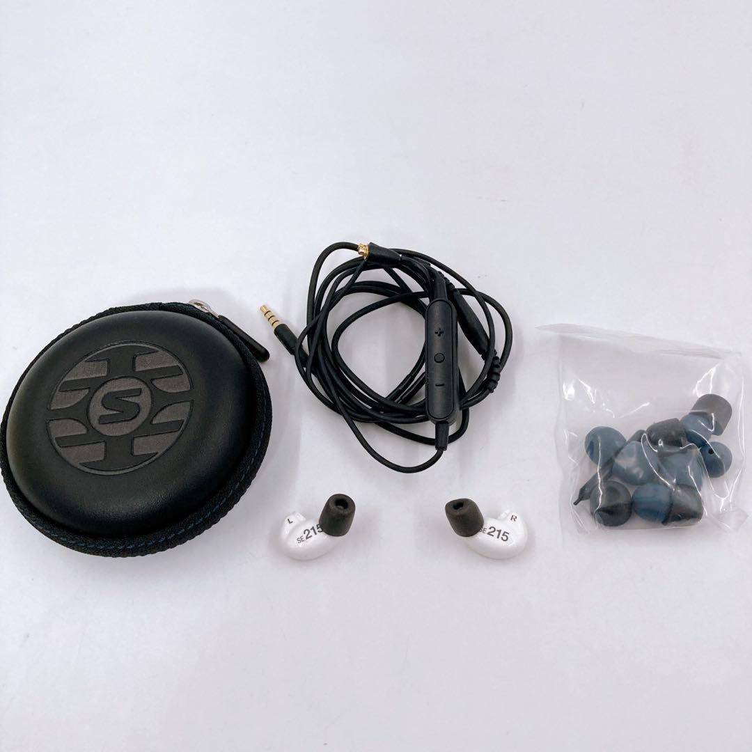 SHURE SE215 高遮音性イヤホン ホワイト　ジャンク品