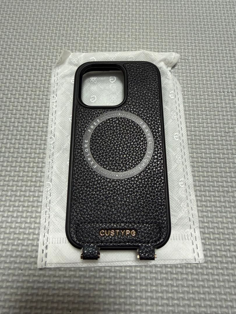 【美品】CUSTYPE スマホショルダーセット ブラック iPhone16pro