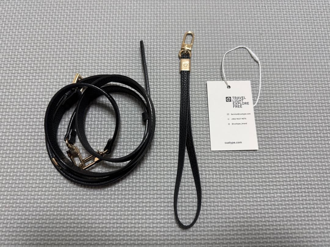 【美品】CUSTYPE スマホショルダーセット ブラック iPhone16pro