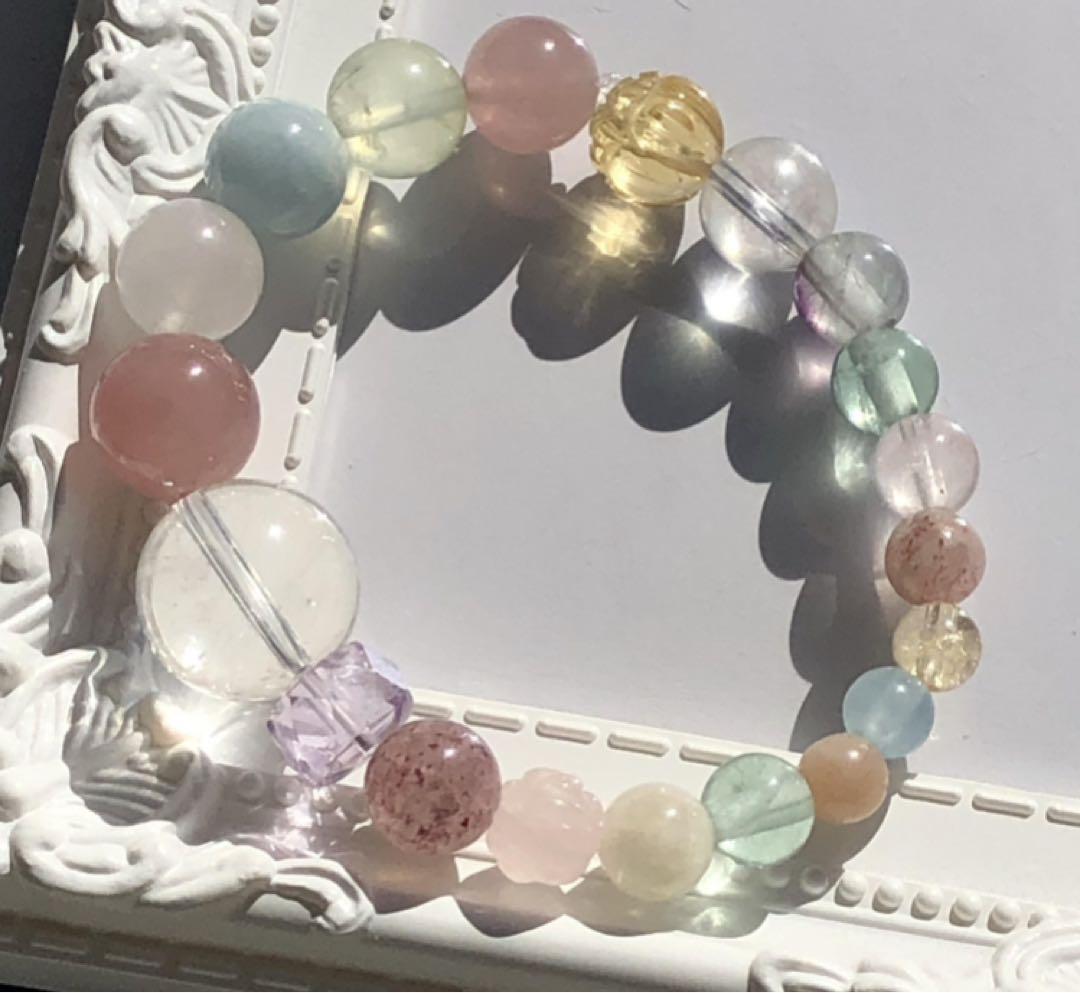 天然石ブレスレットセット 18cm～19cm
