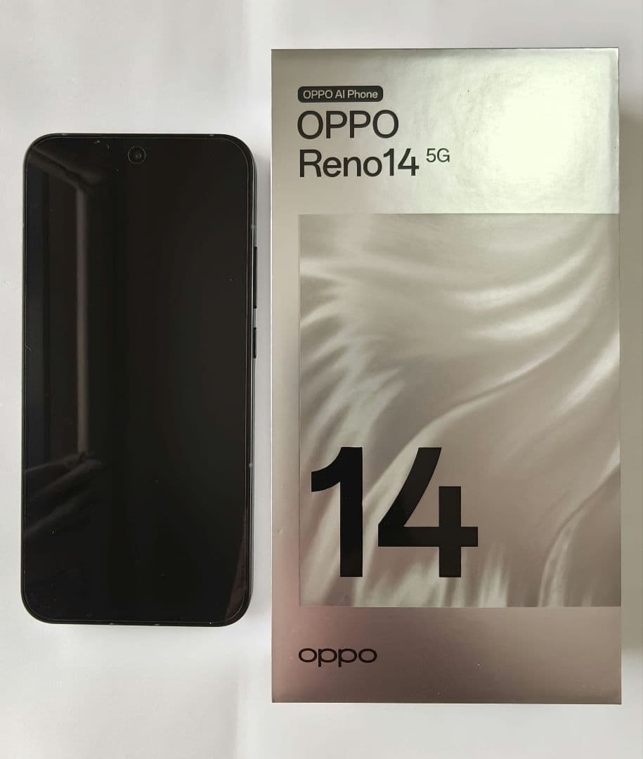 OPPO Reno 14 5G SIMフリー　ルミナスグリーン　未使用に近い