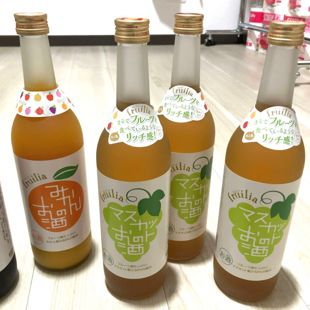 中埜酒造 フルリア みかん ぶどう マスカット 7本 リキュール 720ml