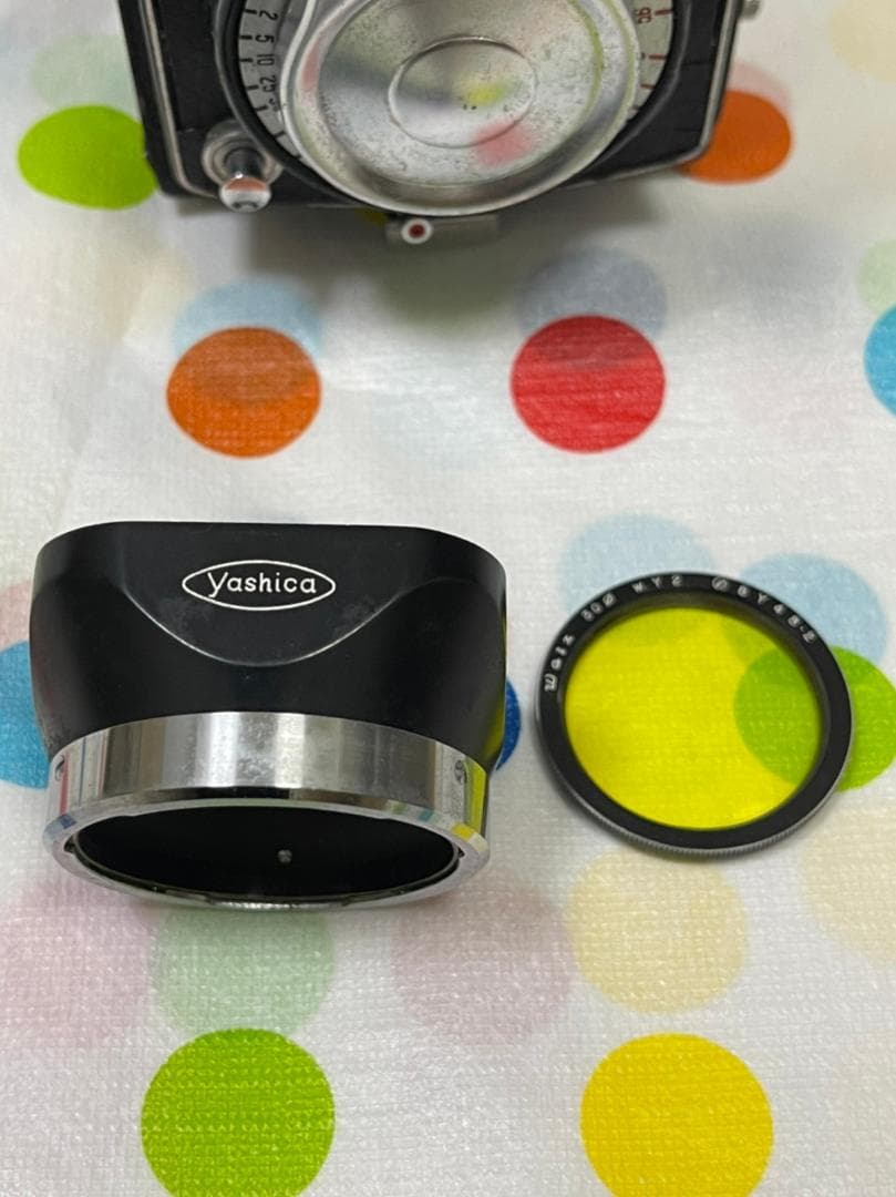 yashicaflex　二眼カメラ　ケース フィルター フード付き　リペア品