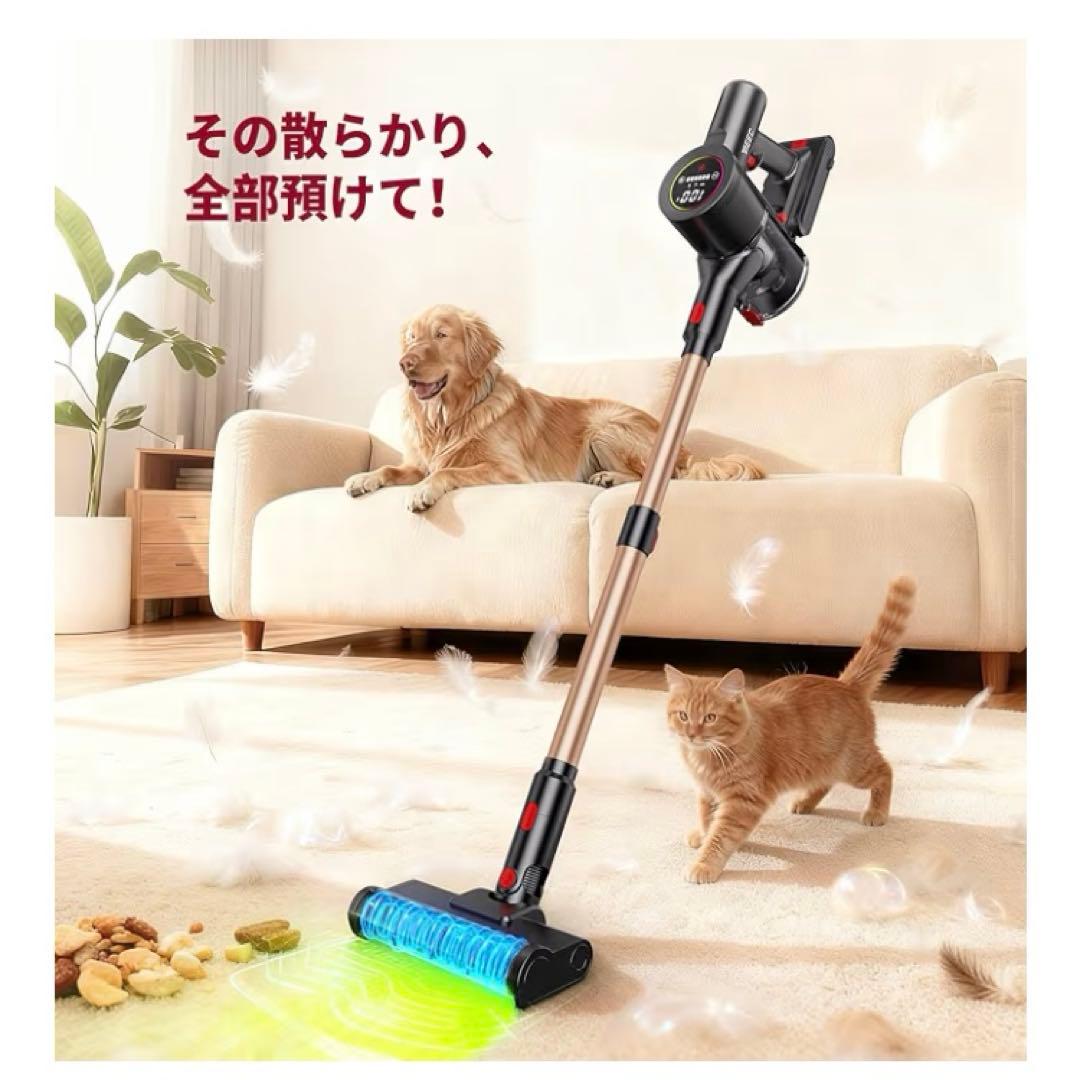 コードレス掃除機 軽量 サイクロン式 スティッククリーナー 2WAY スタンド付