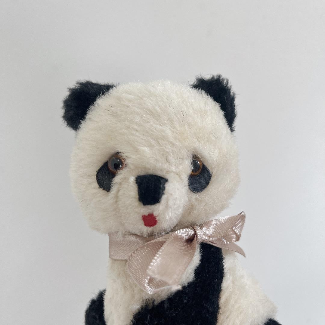アンティーク　パンダ　ぬいぐるみ　ハンドメイド　ヨーロッパ　ヴィンテージ　ドール