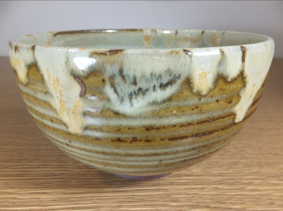 真作保証 近重治太郎 自作 小代茶碗 伝統工芸功労者 コレクター放出品 熊本県