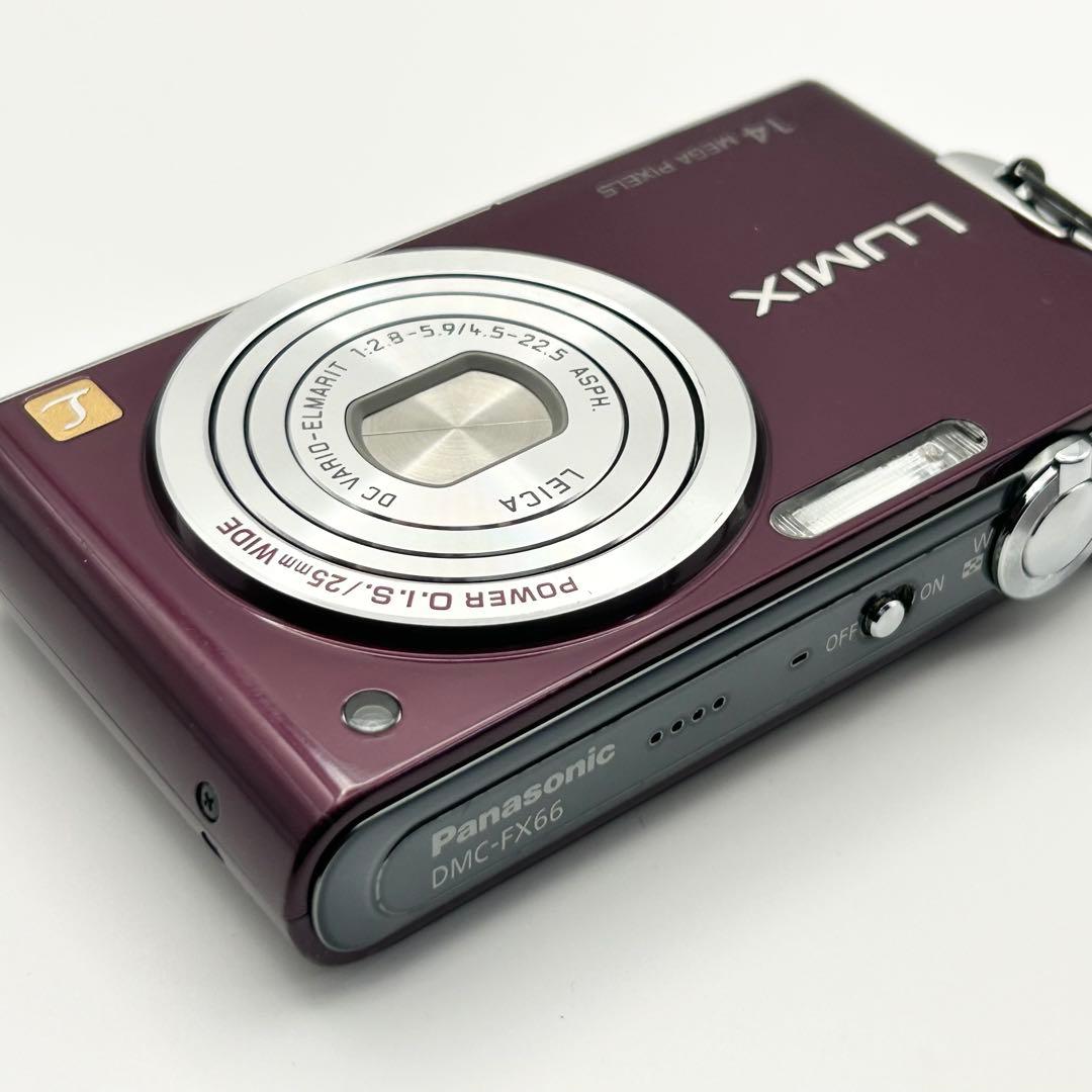 動作品★Panasonic LUMIX DMC-FX66★バイオレット★元箱付き