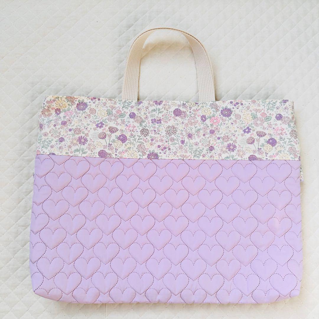 Rちゃんママ専用　入園入学セット　レッスンバッグ　ハンドメイド　パープル