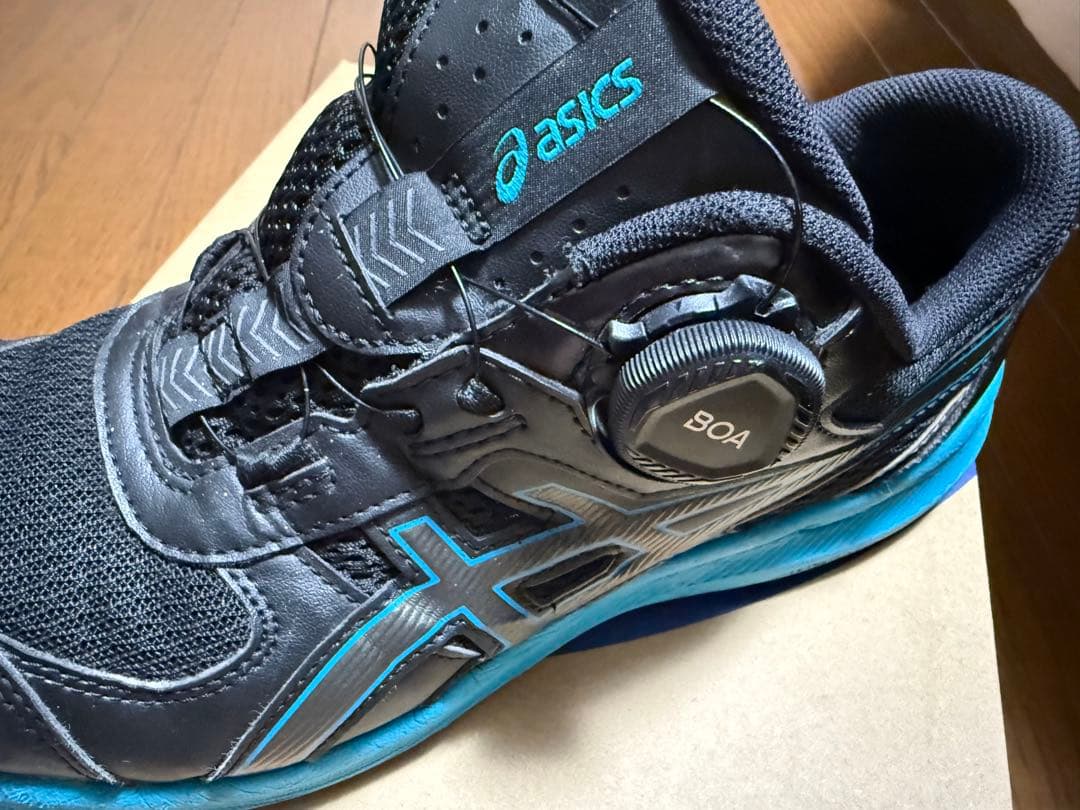asics 安全靴 JSAA A級 25.5cm ブラック/ブルー