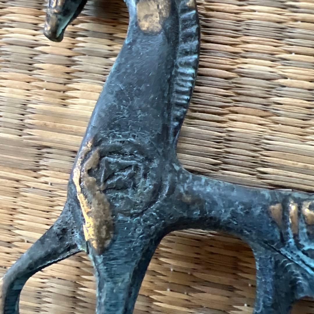 ギリシャ　青銅色の馬　彫刻セット