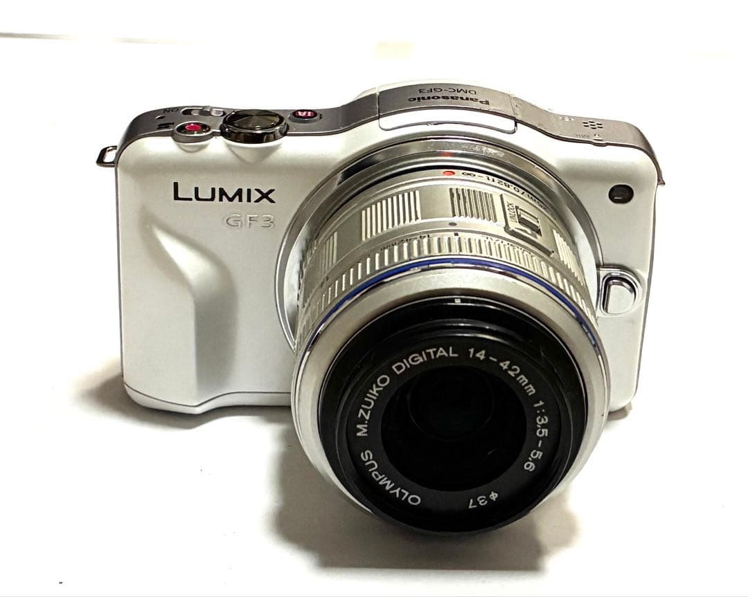 LUMIX GF3 ホワイト + OLYMPUSレンズ