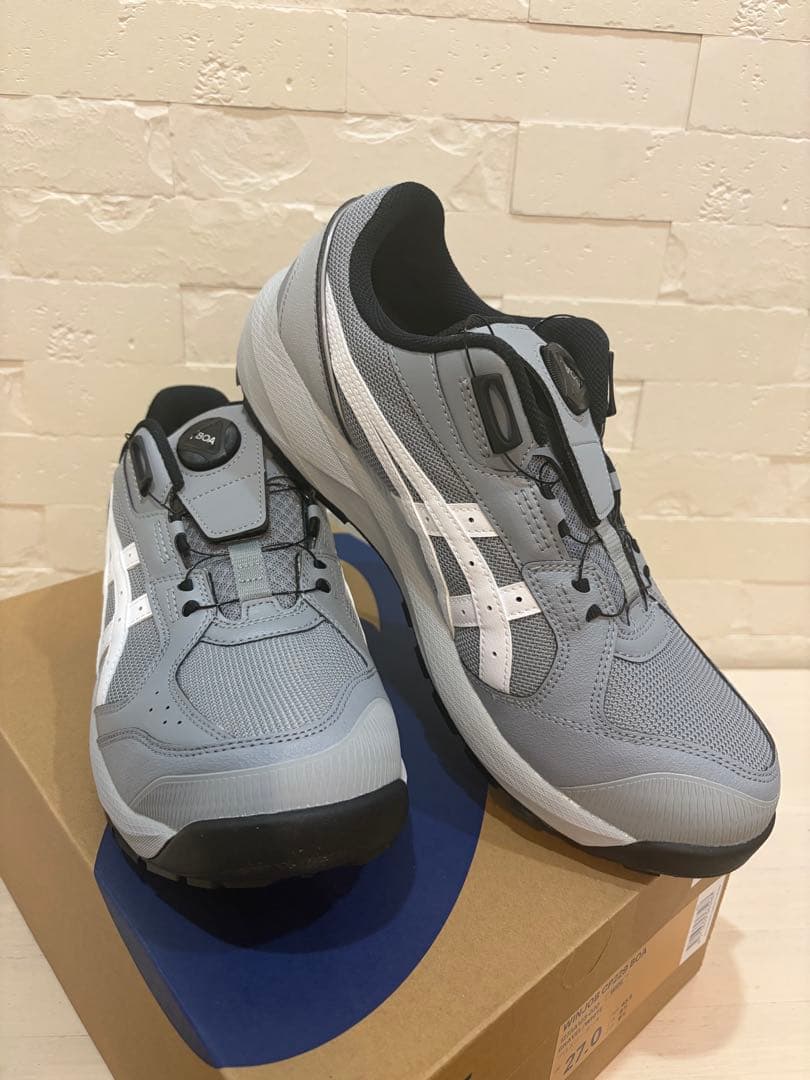 ASICS WINJOB CP229 安全靴 27.0cm グレー/ホワイト