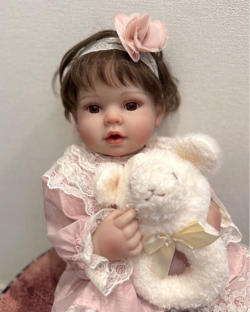 ★新品★リボーンドール フルボディー 綺麗な女の子50cm
