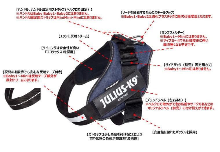 ユリウスKナインパワーハーネスユニオンジャックsize1