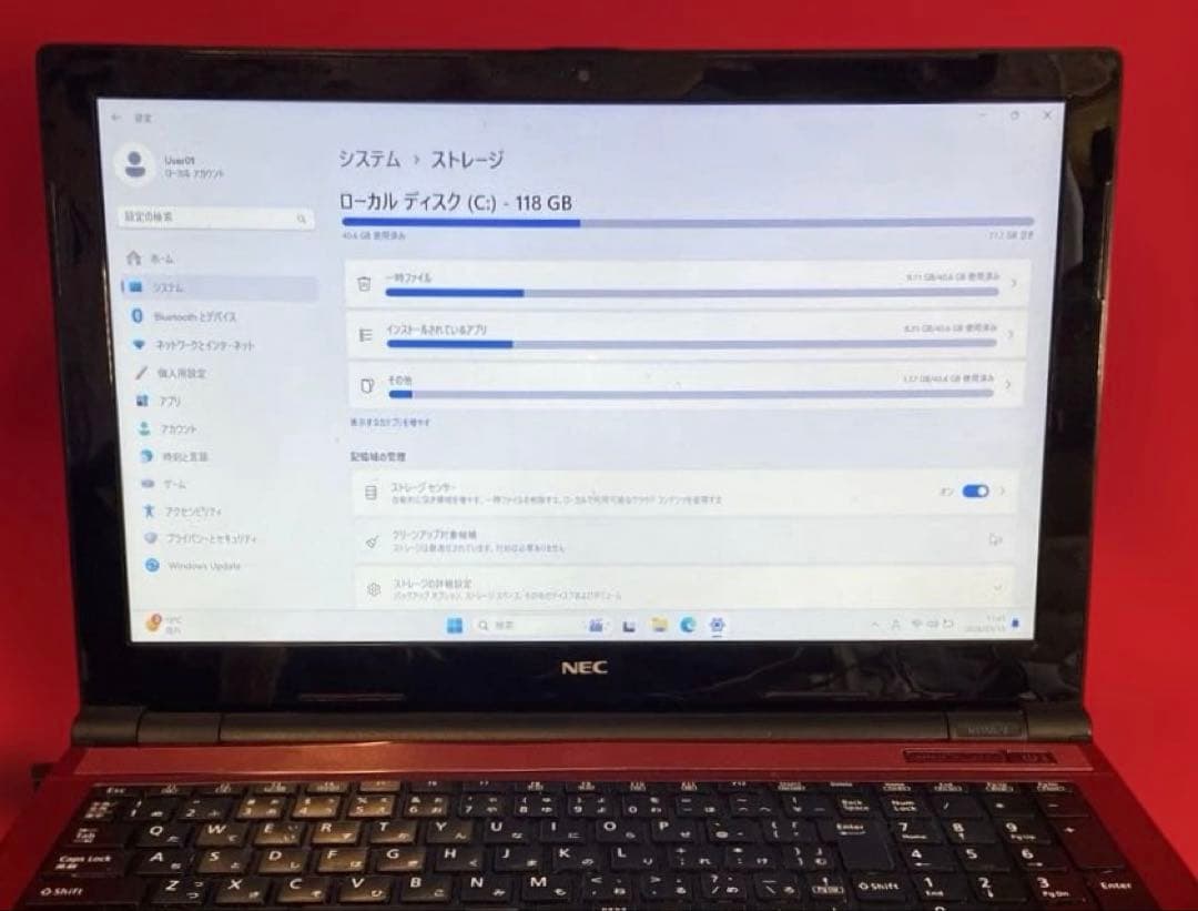 NEC LAVIE ノートPC 分解清掃済み本体