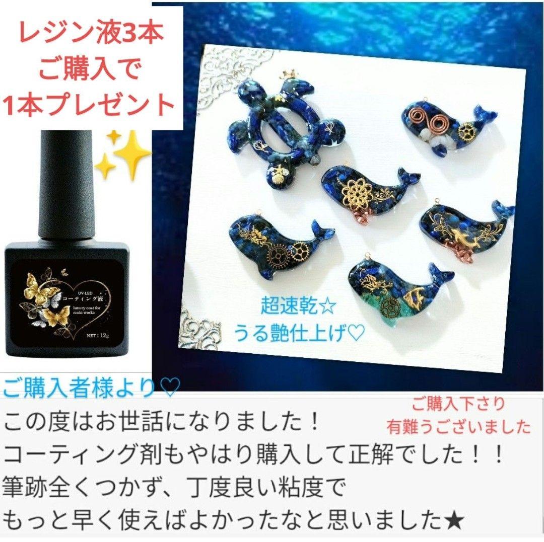 専用レジン液 フルール6本、シエル2本、コーティング剤つき☆