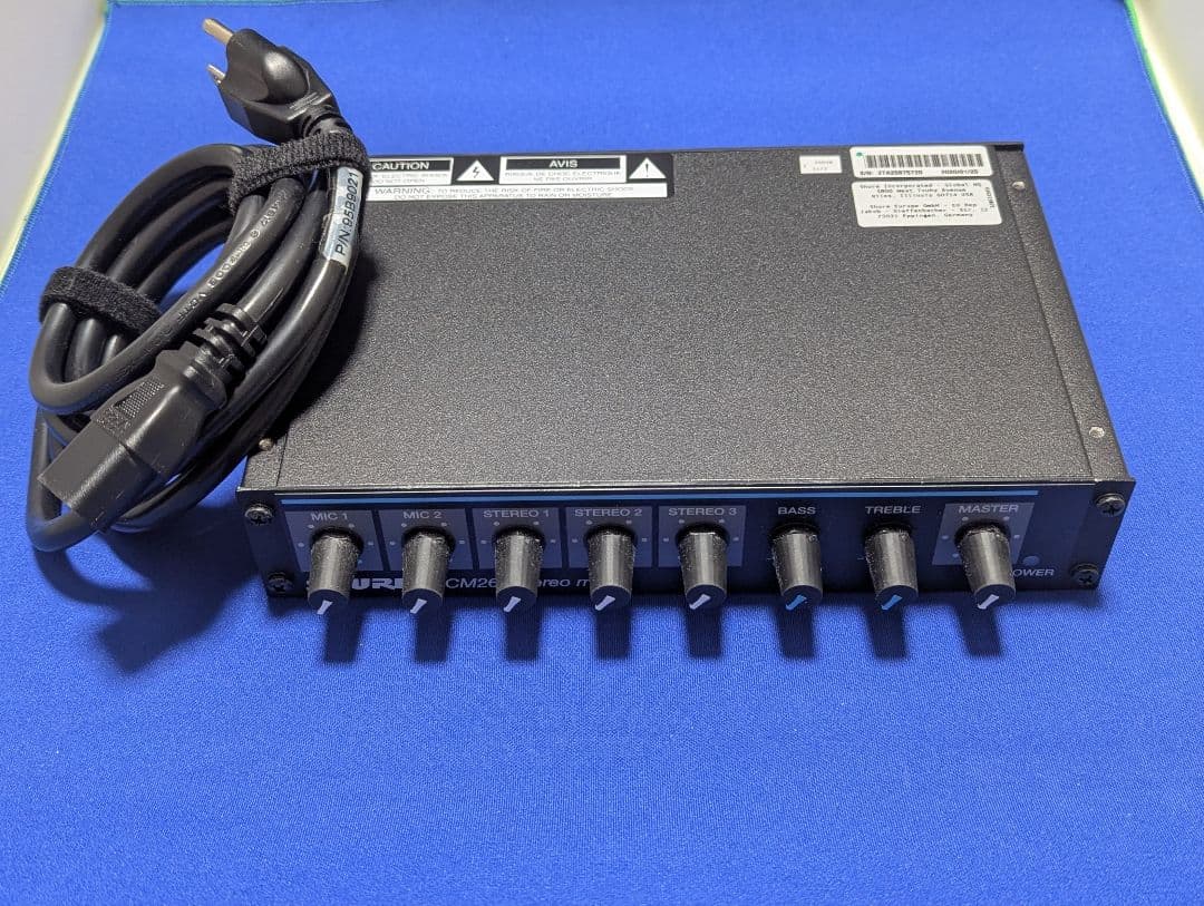 即購入可 美品Shur SCM262 ステレオマイクロホンミキサー