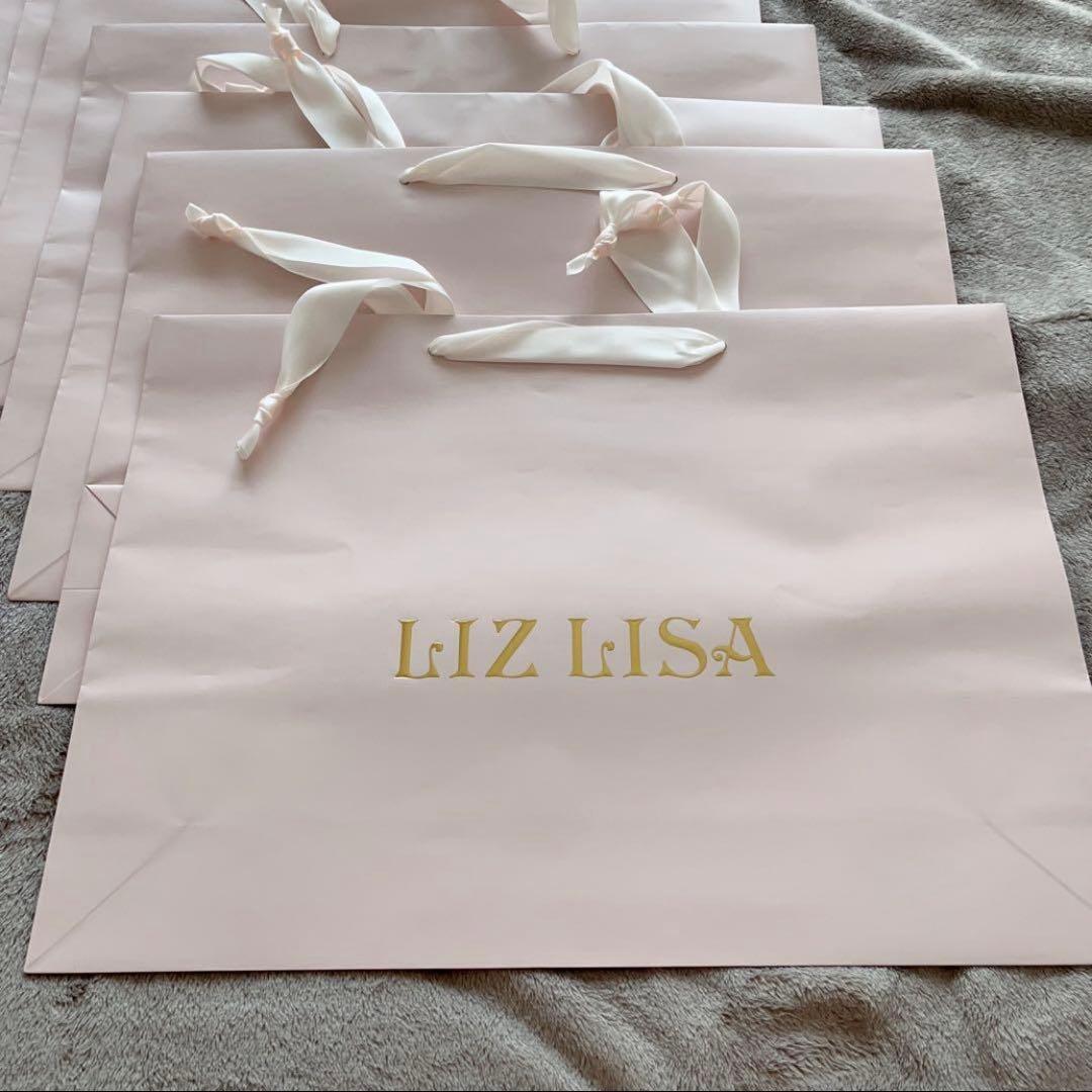 LIZLISA リズリサ ショッパー ショップ袋 紙袋 ピンク 10枚