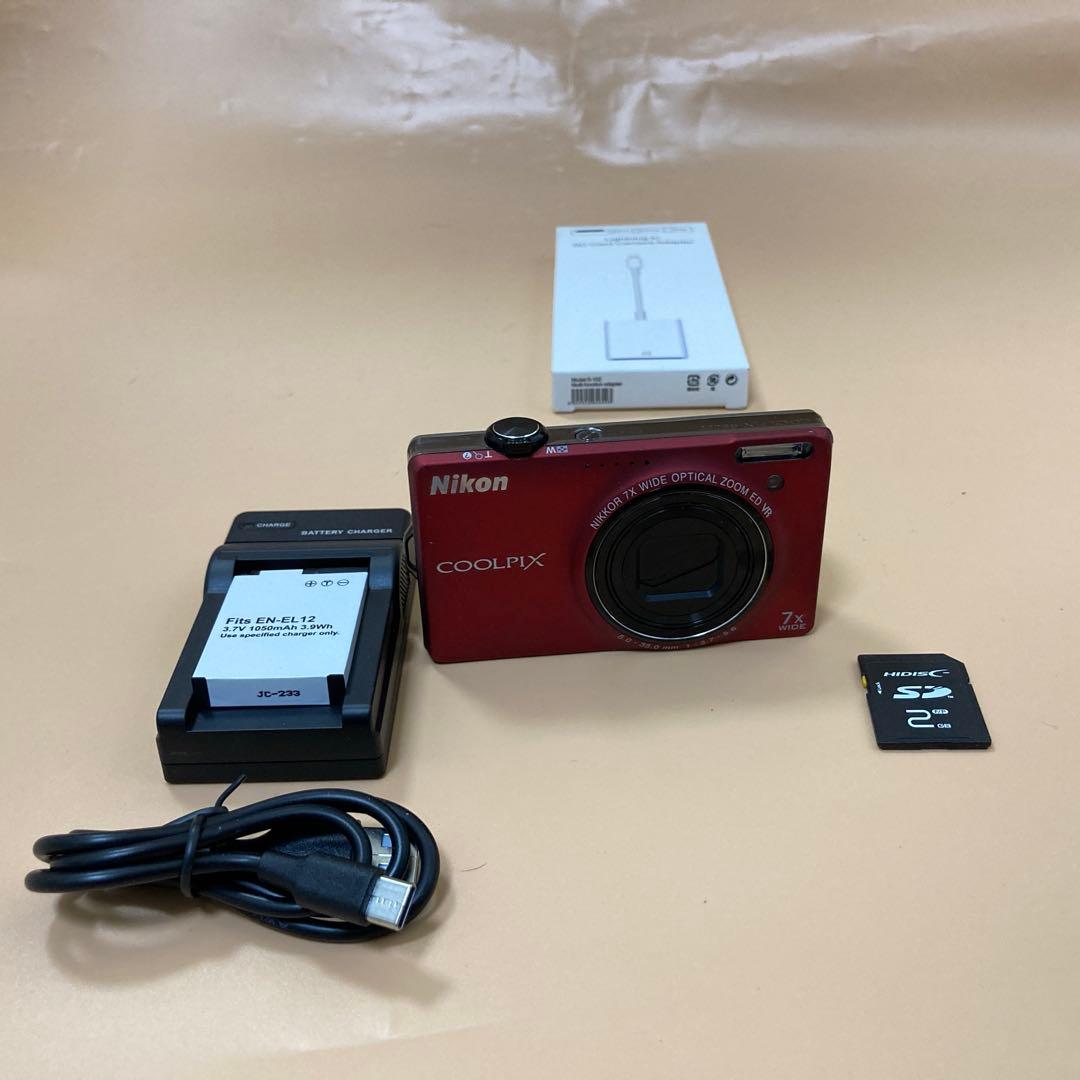 ◾️スマホ転送OK◾️Nikon COOLPIX S6000 デジカメ SDカード付