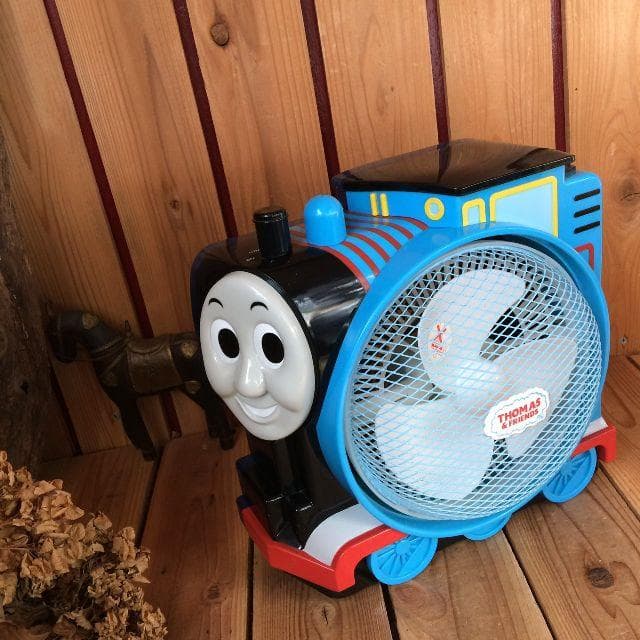 稀少レア*動作OK*きかんしゃトーマス*BOX扇風機*機関車*風量2段階切り替