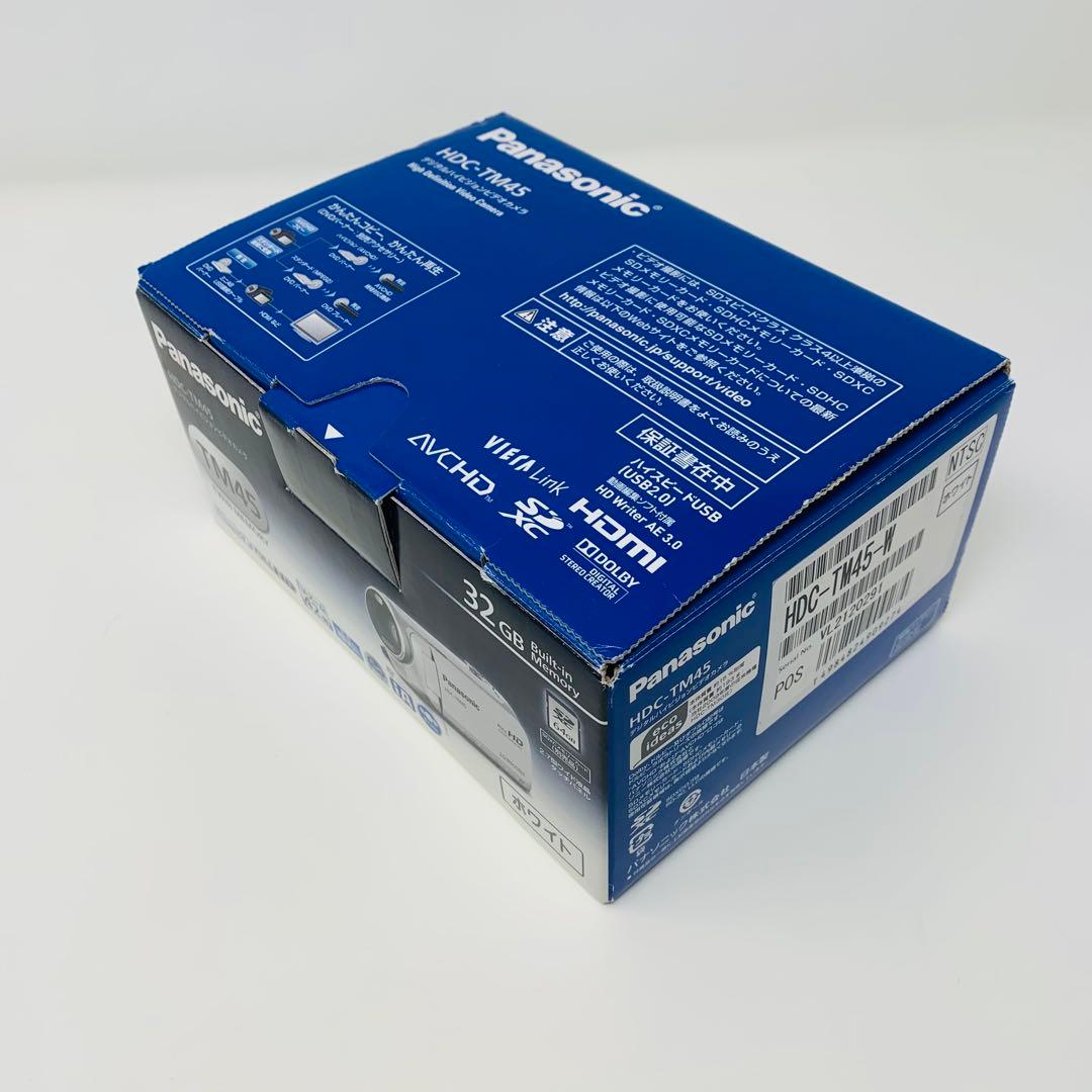 Panasonic HDC-TM45-W ビデオカメラ　動作品　パナソニック