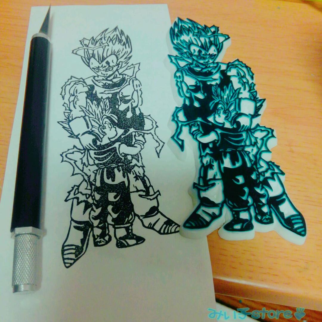 消しゴムはんこ ドラゴンボールモチーフ