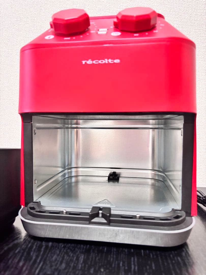 新品未使用　レコルトエアーオーブン　récolte ノンフライヤー レッド