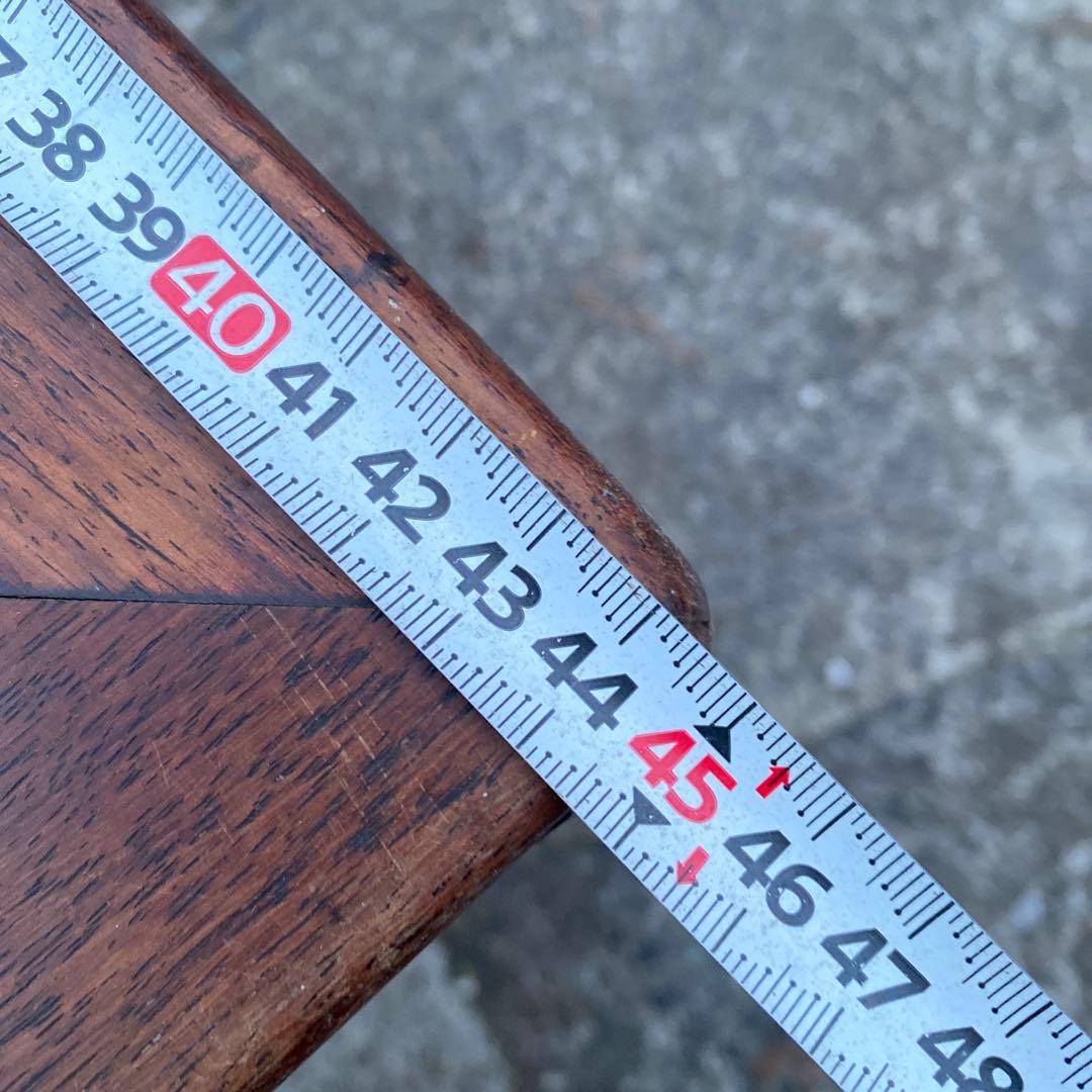 木製唐木長方形座卓 ダークブラウン　文机　箱75cm x奥行44.5cm