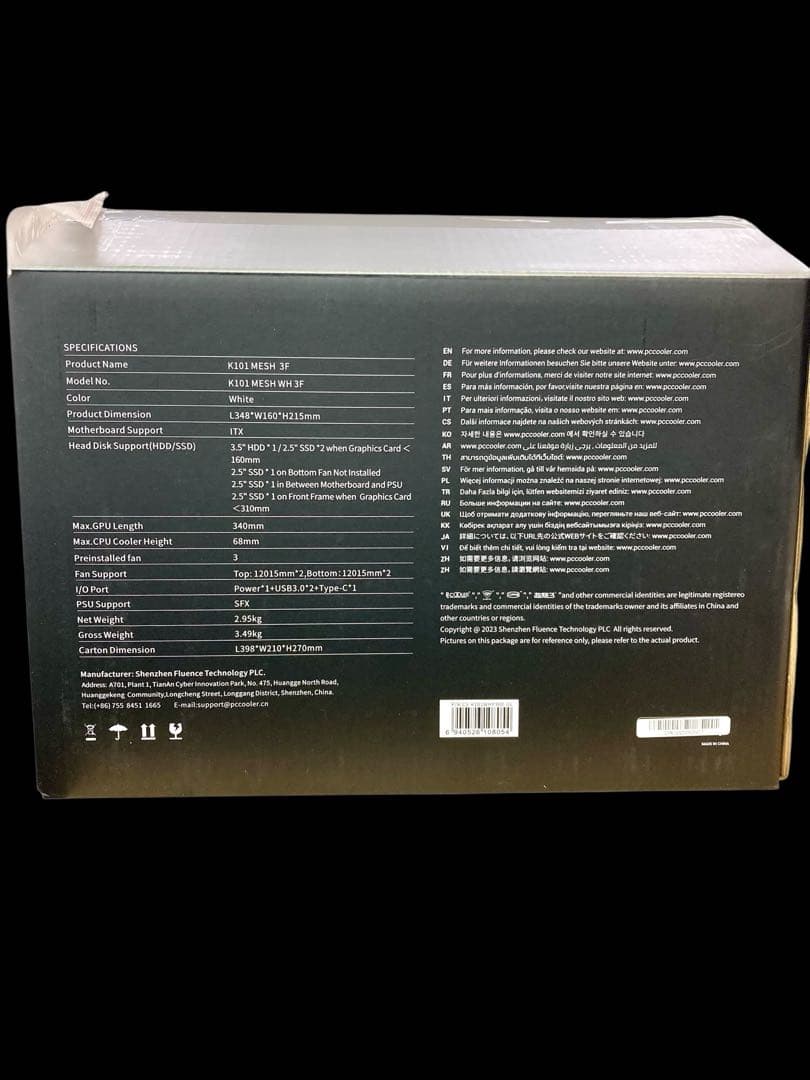 【開封済み・未使用】PCCOOLER　PCケース　K101　Mini-ITX