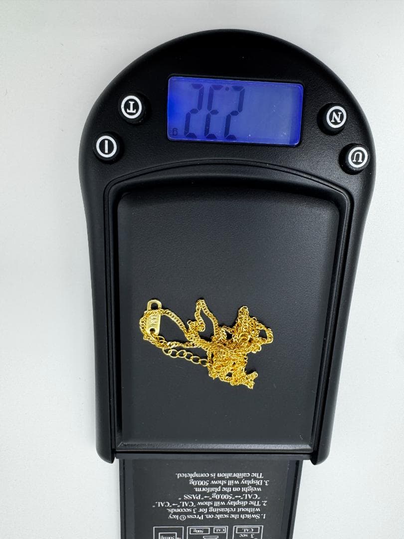 日本製Ⓚ18ゴールド ツイストチェーン ネックレス2.32g