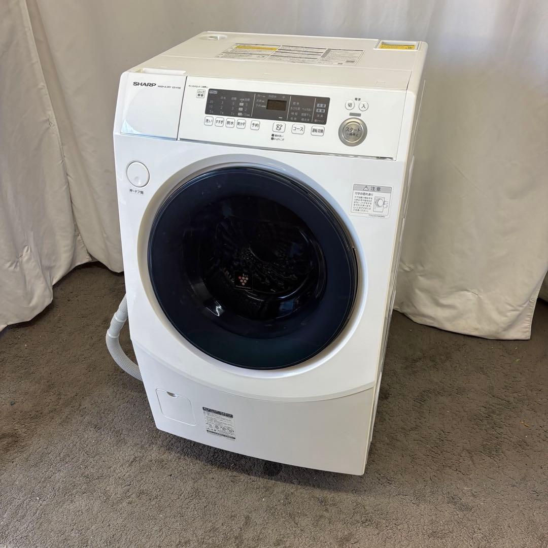 171⭕️ドラム式洗濯機　シャープ　10キロ　乾燥　安い　綺麗　中古　設置無料