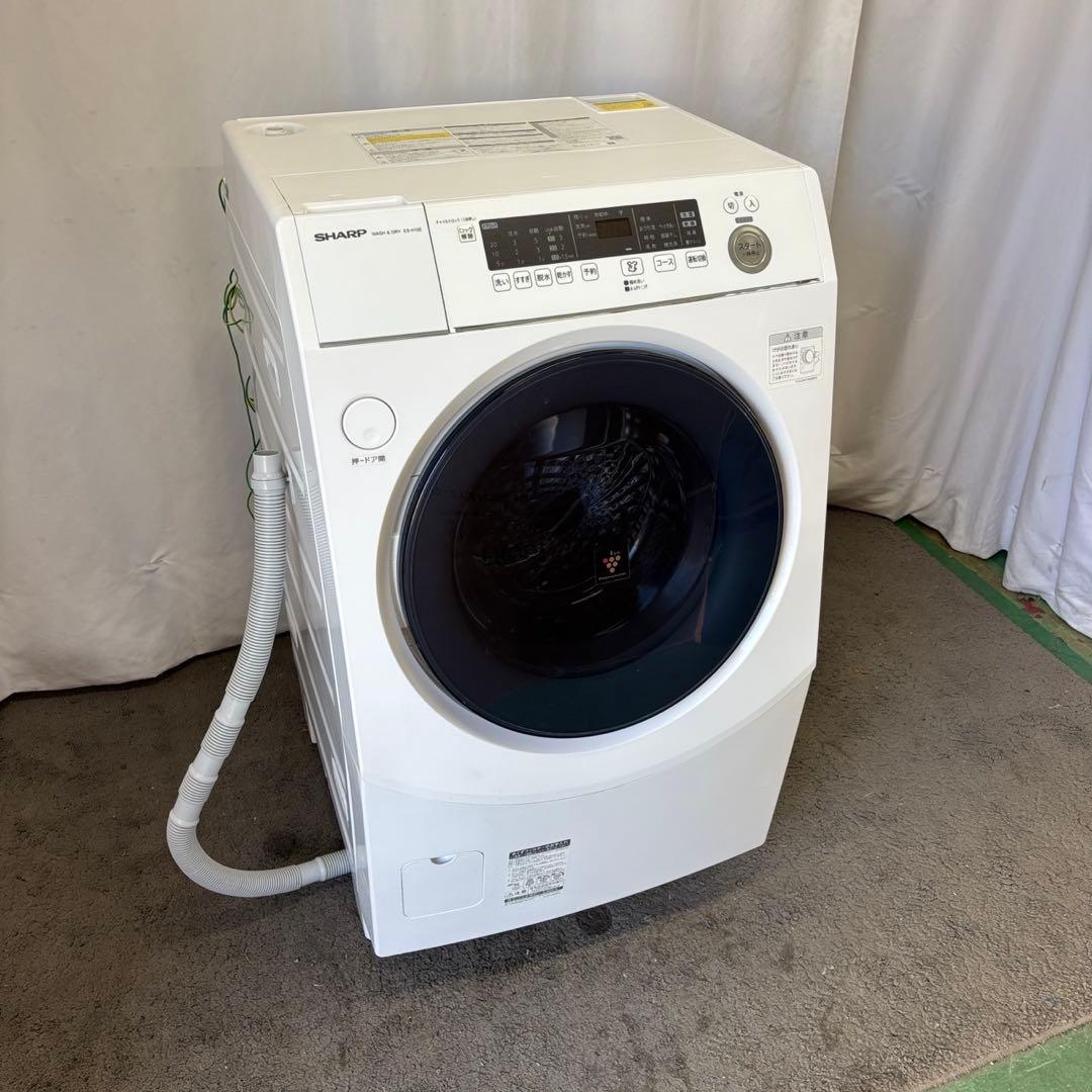 171⭕️ドラム式洗濯機　シャープ　10キロ　乾燥　安い　綺麗　中古　設置無料