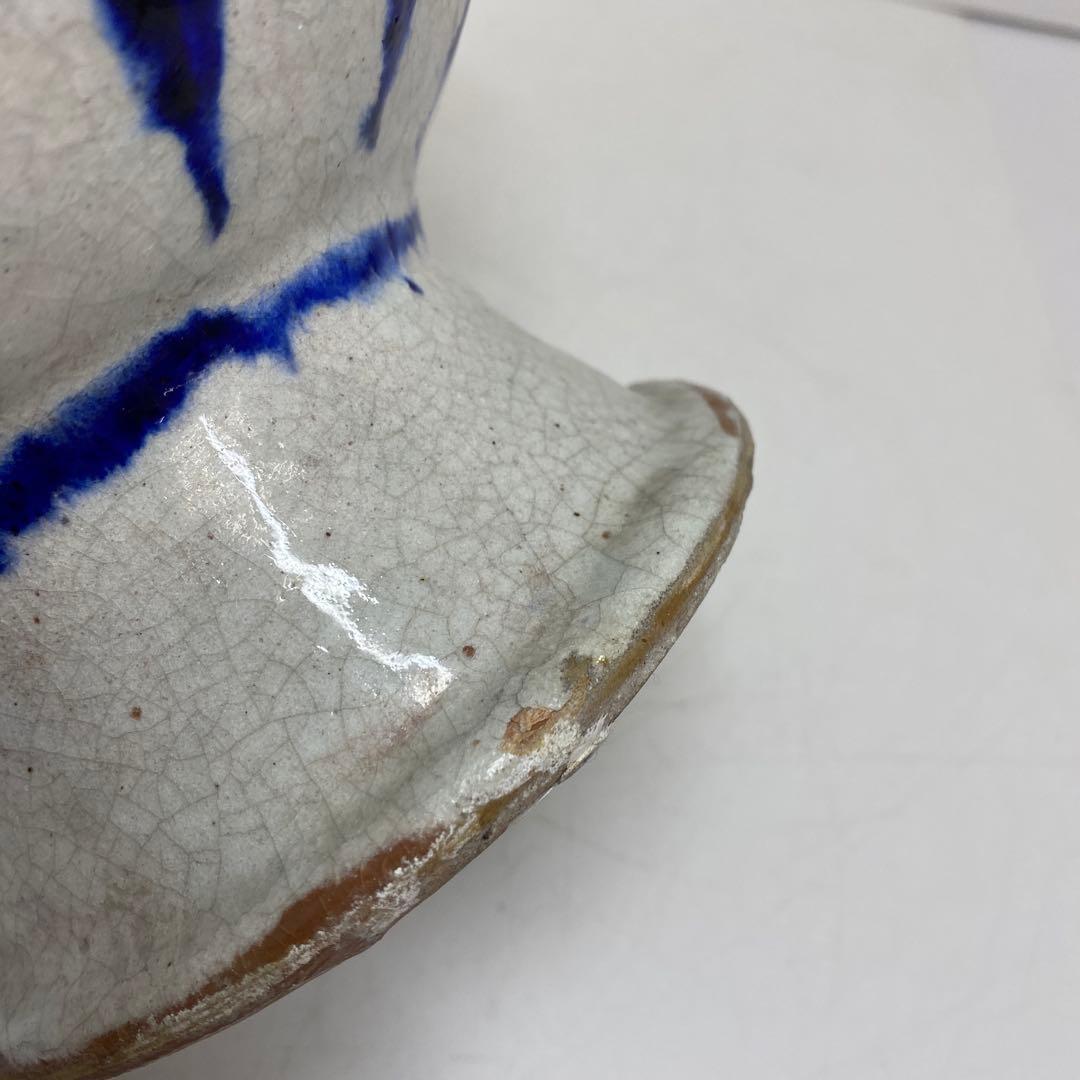 紀元前　ペルシャ色絵　花入　高さ約32.5㎝　タトチ　東さ8-0404①