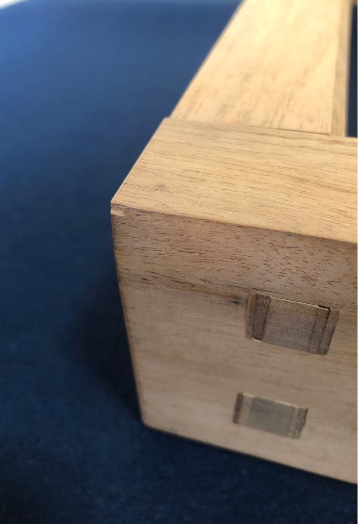 《R》茶道具 黒柿 炉縁 寛斎作 共箱　260221け5