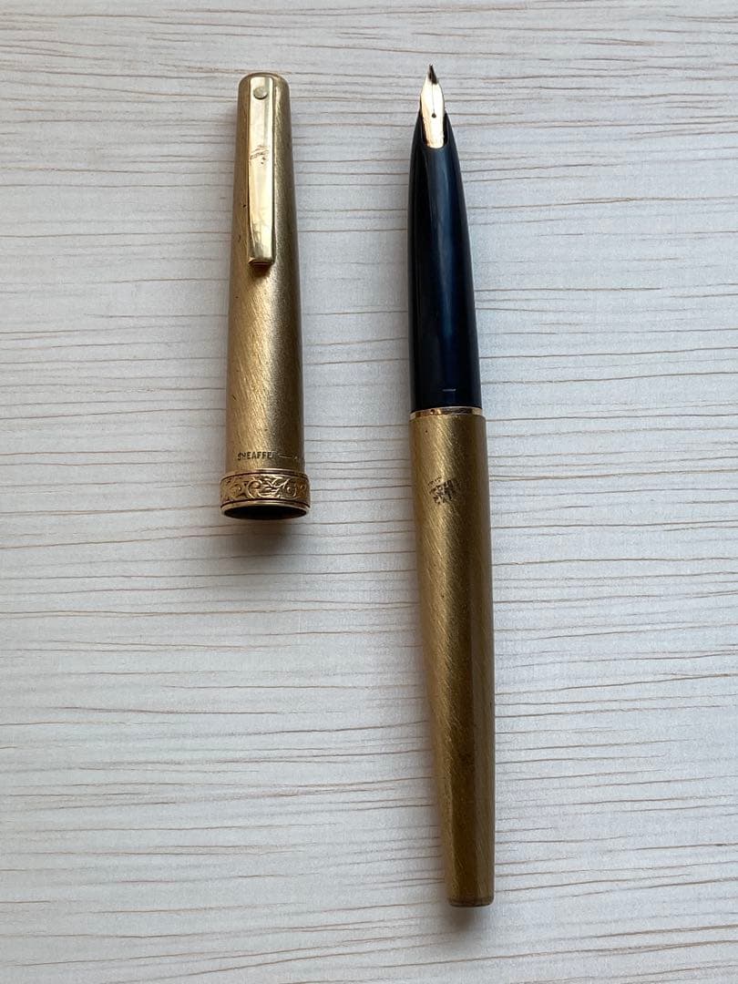 【ビンテージ文房具】SHEAFFER 　万年筆　ゴールド