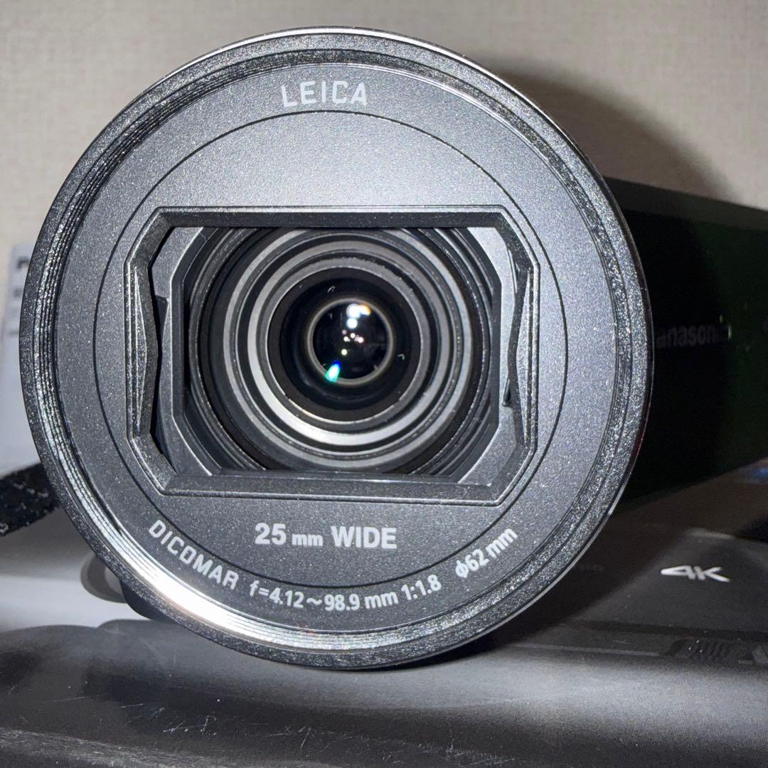 【美品】Panasonic HC-VX2M 4Kグリーン 32倍ズーム 箱付き