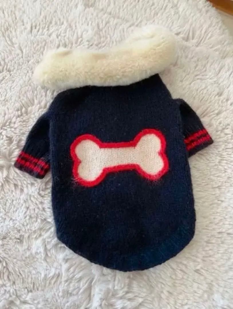美品❣️fifi&romeo フェイクファー付きカーディガン（被りタイプ）Mサイズ